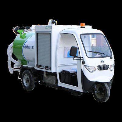 calidad  Factory Small Automatic 1200L 3 Wheel Vacuum Sewage Suction Tanker Truck For Sale fábrica